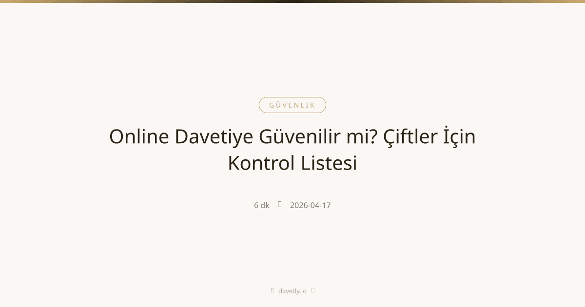 Güvenli online davetiye bağlantısı ve kilit simgesi